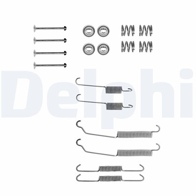 Delphi Zubehörsatz, Bremsbacken [Hersteller-Nr. LY1102] für Fiat, Peugeot, Renault von Delphi