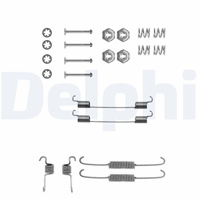 Delphi Zubehörsatz, Bremsbacken [Hersteller-Nr. LY1117] für Ford von Delphi