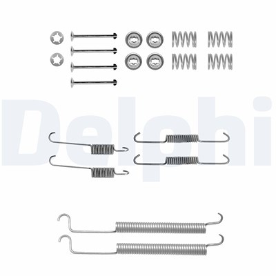 Delphi Zubehörsatz, Bremsbacken [Hersteller-Nr. LY1231] für Citroën, Peugeot, Renault von Delphi