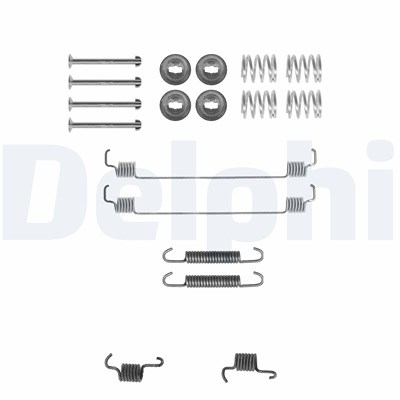 Delphi Zubehörsatz, Bremsbacken [Hersteller-Nr. LY1261] für Nissan, Renault von Delphi