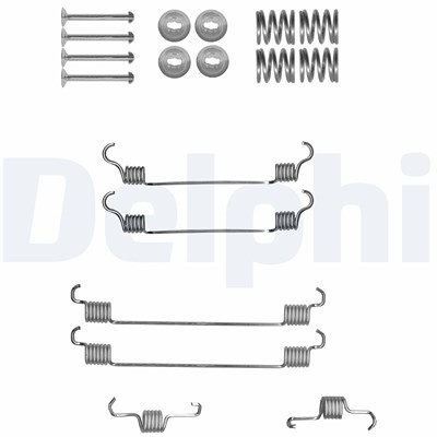 Delphi Zubehörsatz, Bremsbacken [Hersteller-Nr. LY1321] für Citroën, Opel, Peugeot, Subaru, Suzuki, Toyota von Delphi