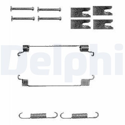 Delphi Zubehörsatz, Bremsbacken [Hersteller-Nr. LY1342] für Citroën, Fiat, Lancia, Mazda, Opel, Peugeot, Piaggio, Vauxhall von Delphi