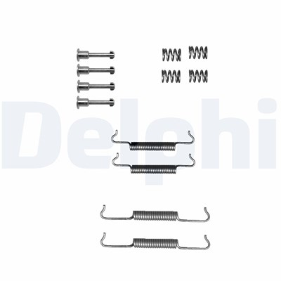 Delphi Zubehörsatz, Feststellbremsbacken [Hersteller-Nr. LY1273] für Citroën, Fiat, Peugeot von Delphi