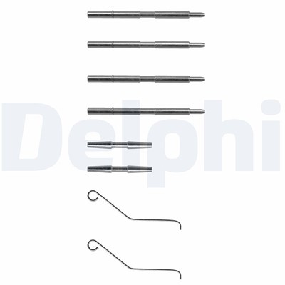 Delphi Zubehörsatz, Scheibenbremsbelag [Hersteller-Nr. LX0068] für Fiat, Iveco von Delphi