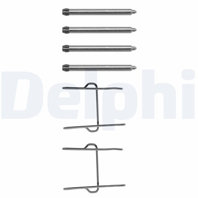 Delphi Zubehörsatz, Scheibenbremsbelag [Hersteller-Nr. LX0081] für Citroën, Peugeot von Delphi