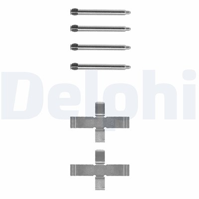 Delphi Zubehörsatz, Scheibenbremsbelag [Hersteller-Nr. LX0094] für Opel, Vauxhall von Delphi