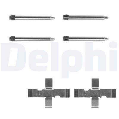 Delphi Zubehörsatz, Scheibenbremsbelag [Hersteller-Nr. LX0095] für Ford, Kia, Opel, Vauxhall von Delphi