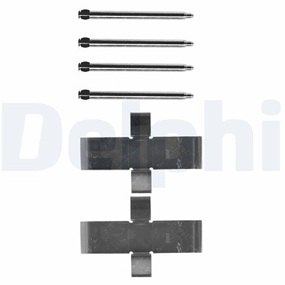 Delphi Zubehörsatz, Scheibenbremsbelag [Hersteller-Nr. LX0107] für VW von Delphi