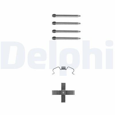 Delphi Zubehörsatz, Scheibenbremsbelag [Hersteller-Nr. LX0263] für Ford, Opel, Saab, Vauxhall von Delphi