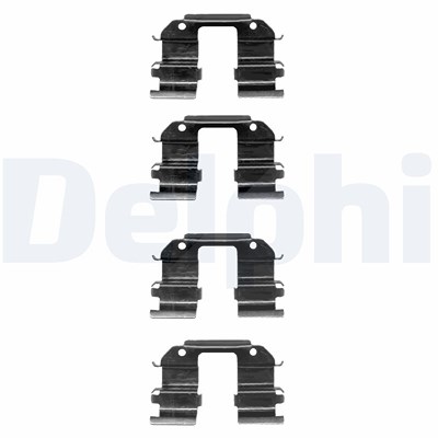 Delphi Zubehörsatz, Scheibenbremsbelag [Hersteller-Nr. LX0372] für Chevrolet, Daewoo von Delphi