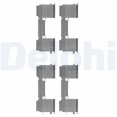 Delphi Zubehörsatz, Scheibenbremsbelag [Hersteller-Nr. LX0478] für Citroën, Fiat, Ford, Iveco, Peugeot von Delphi