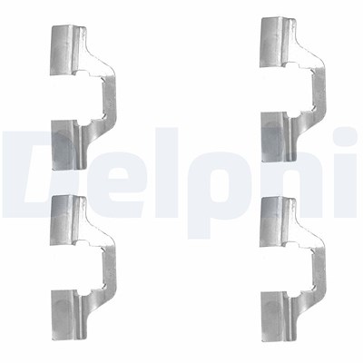 Delphi Zubehörsatz, Scheibenbremsbelag [Hersteller-Nr. LX0492] für Renault von Delphi
