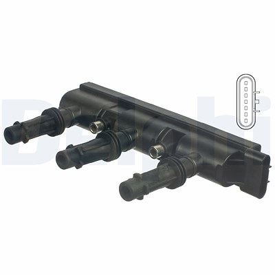 Delphi Zündspule [Hersteller-Nr. GN10477-12B1] für Opel, Vauxhall von Delphi