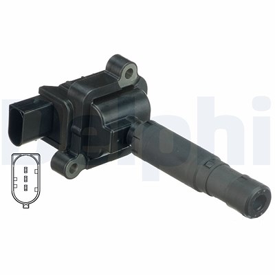 Delphi Zündspule [Hersteller-Nr. GN10552-12B1] für Mercedes-Benz von Delphi