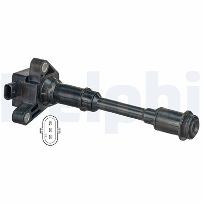 Delphi Zündspule [Hersteller-Nr. GN10644-12B1] für Ford, Volvo von Delphi