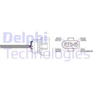 Lambdasonde Delphi ES20164-12B1 von Delphi