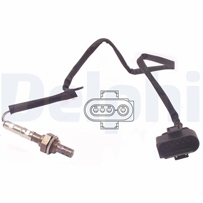 Delphi Lambdasonde [Hersteller-Nr. ES10967-12B1] für Mazda, Seat, VW von Delphi