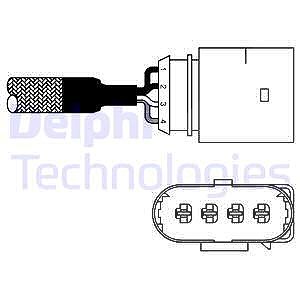 Delphi Lambdasonde [Hersteller-Nr. ES10978-12B1] für Audi, Skoda, VW von Delphi