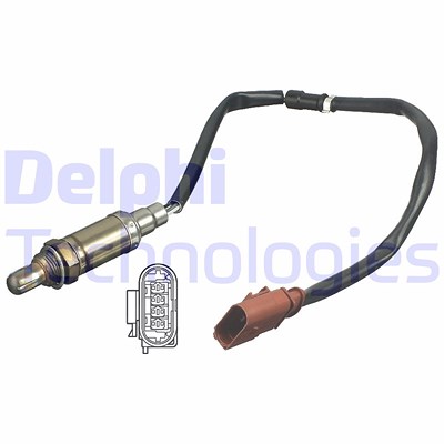 Delphi Lambdasonde [Hersteller-Nr. ES11118-12B1] für Seat, Skoda, VW von Delphi