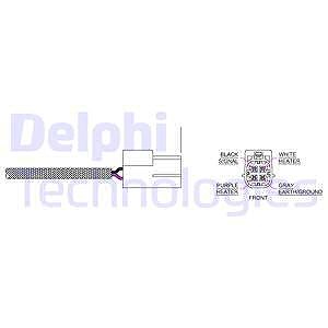 Delphi Lambdasonde [Hersteller-Nr. ES20172-12B1] für Nissan von Delphi