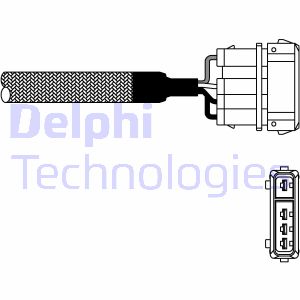 Lambdasonde vorne Delphi ES10976-12B1 von Delphi