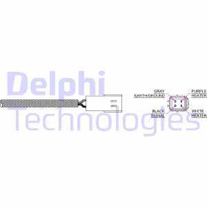 Lambdasonde vorne Delphi ES20170-12B1 von Delphi