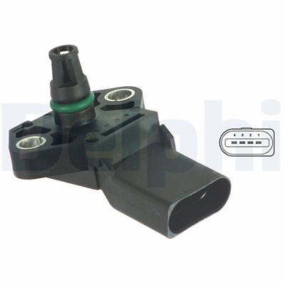 Delphi Luftdrucksensor, Höhenanpassung [Hersteller-Nr. PS10117] für Audi, Ford, Seat, Skoda, VW von Delphi