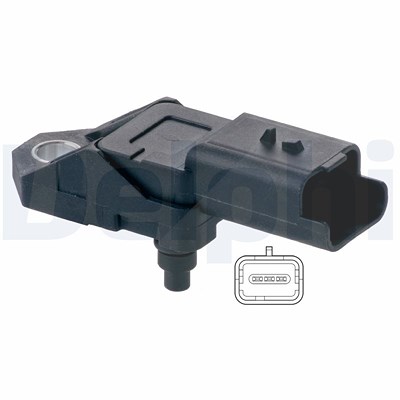 Delphi Luftdrucksensor, Höhenanpassung [Hersteller-Nr. PS10197] für Citroën, Fiat, Ford, Jaguar, Lancia, Land Rover, Mitsubishi, Peugeot von Delphi