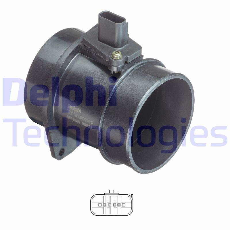 Luftmassenmesser Delphi AF10380-12B1 von Delphi