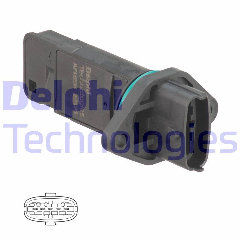 Luftmassenmesser Delphi AF10551-12B1 von Delphi