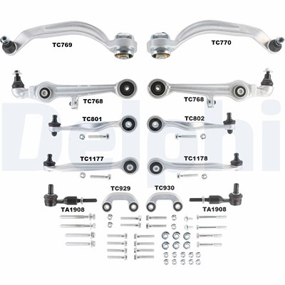 Delphi Reparatursatz, Querlenker [Hersteller-Nr. TC1400KIT] für Audi, VW von Delphi