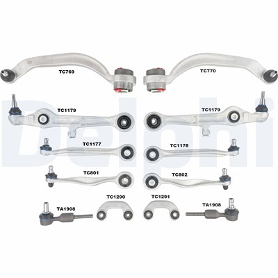 Delphi Reparatursatz, Querlenker [Hersteller-Nr. TC1500KIT] für Audi von Delphi