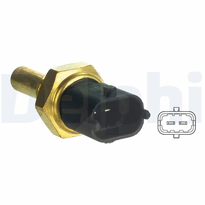 Delphi Sensor, Kühlmitteltemperatur [Hersteller-Nr. TS10340] für Alfa Romeo, Fiat, Jeep, Lancia, Opel, Saab, Suzuki, Vauxhall von Delphi