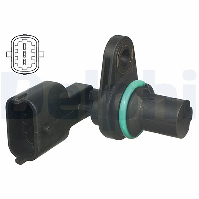 Delphi Sensor, Nockenwellenposition [Hersteller-Nr. SS11008] für Alfa Romeo, Fiat, Opel, Vauxhall von Delphi