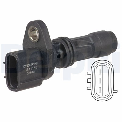 Delphi Sensor, Nockenwellenposition [Hersteller-Nr. SS11155] für Nissan von Delphi