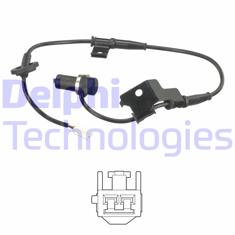 Sensor, Raddrehzahl Hinterachse links Delphi SS20614 Sensor, Raddrehzahl Hinterachse links Delphi SS20614 von Delphi