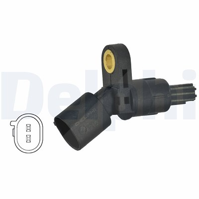 Delphi Sensor, Raddrehzahl [Hersteller-Nr. SS20000] für Audi, Seat, Skoda, VW von Delphi