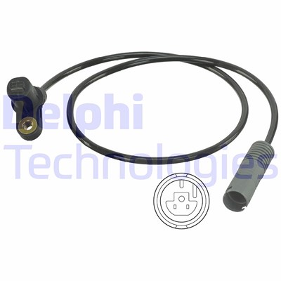 Delphi Sensor, Raddrehzahl [Hersteller-Nr. SS20006] für BMW von Delphi