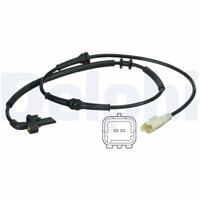 Delphi Sensor, Raddrehzahl [Hersteller-Nr. SS20348] für Citroën, Peugeot von Delphi