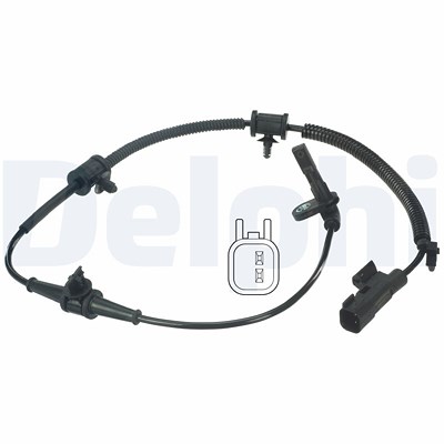 Delphi Sensor, Raddrehzahl [Hersteller-Nr. SS20377] für Opel, Saab von Delphi