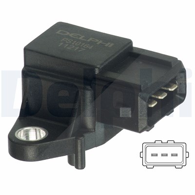 Delphi Sensor, Saugrohrdruck [Hersteller-Nr. PS10164] für BMW, Vauxhall von Delphi