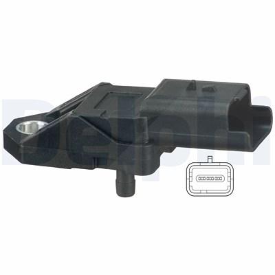Delphi Sensor, Saugrohrdruck [Hersteller-Nr. PS10180] für Citroën, Ds, Fiat, Ford, Lancia, Peugeot von Delphi