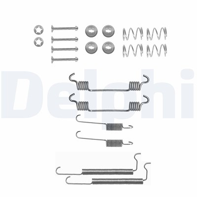 Delphi Zubehörsatz, Bremsbacken [Hersteller-Nr. LY1133] für Opel, Vauxhall von Delphi