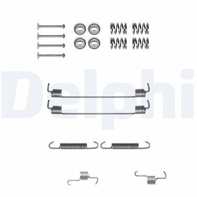 Delphi Zubehörsatz, Bremsbacken [Hersteller-Nr. LY1303] für Dacia, Lancia, Mercedes-Benz, Nissan, Renault von Delphi