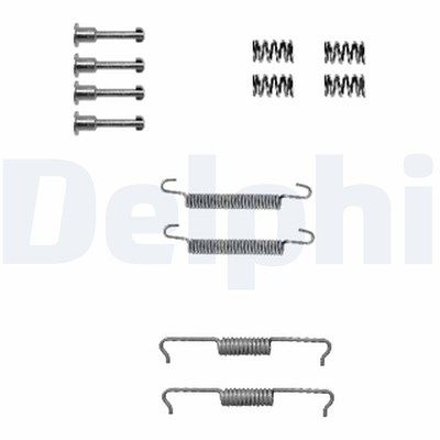 Delphi Zubehörsatz, Feststellbremsbacken [Hersteller-Nr. LY1330] für Audi, BMW, Land Rover, Mercedes-Benz, Porsche, VW von Delphi