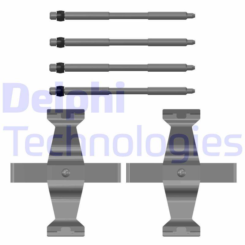 Zubehörsatz, Scheibenbremsbelag Delphi LX0785 von Delphi