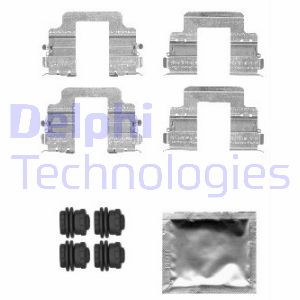 Zubehörsatz, Scheibenbremsbelag Hinterachse Delphi LX0555 von Delphi