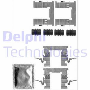 Zubehörsatz, Scheibenbremsbelag Vorderachse Delphi LX0579 von Delphi