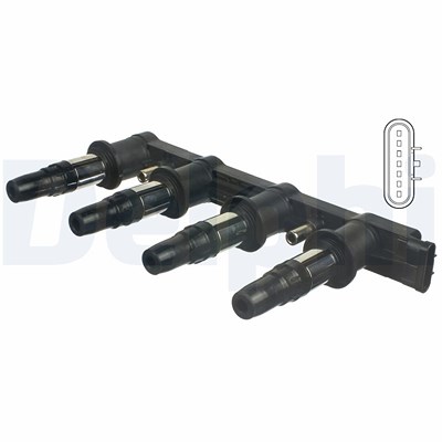 Delphi Zündspule [Hersteller-Nr. CE01841-12B1] für Chevrolet, Opel, Vauxhall von Delphi