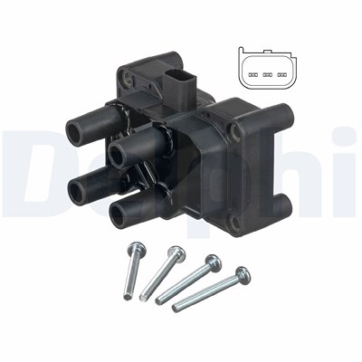 Delphi Zündspule [Hersteller-Nr. GN10205-12B1] für Ford, Mazda, Volvo von Delphi